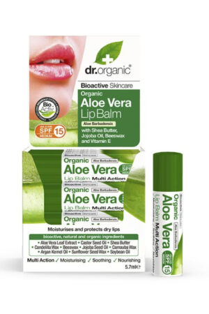 Dr Organic Aloe Vera Lip Balm 5.7ml